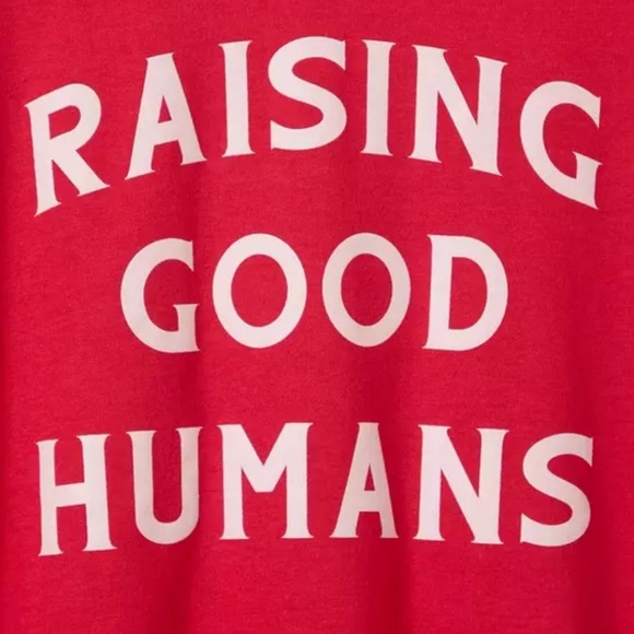Torrid Size 1 Raising Good Humans Red V Neck T-Shirt. Classic fit - Picture 3 of 4